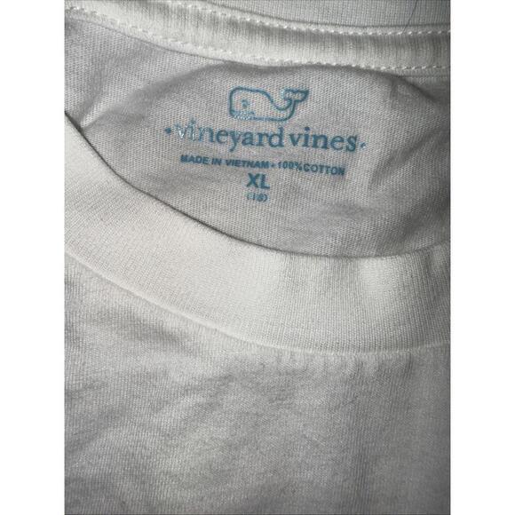 Vineyard Vines Floral Tropical Preppy Designer Logo Hawaiin Basic Tee Boys XL - Picture 7 of 10